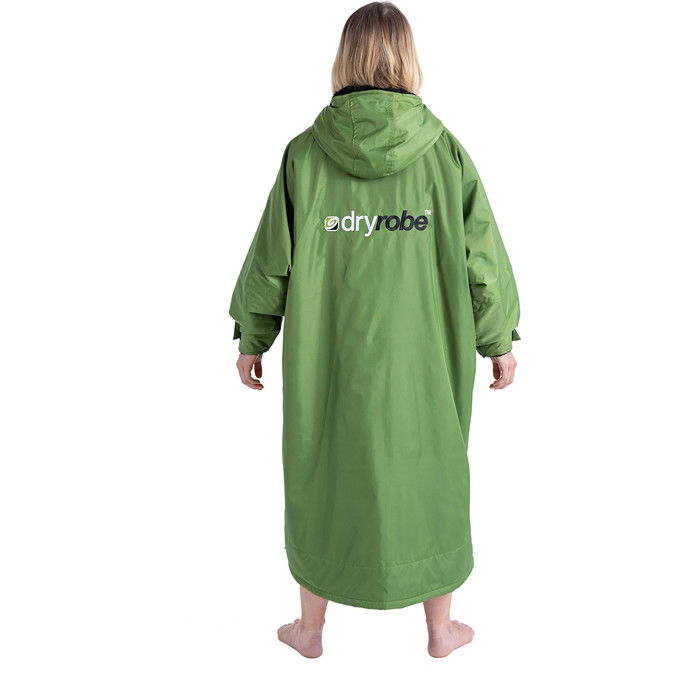 Dryrobe Advance Long Sleeve Change Robe DR100L - Black / Forest Green